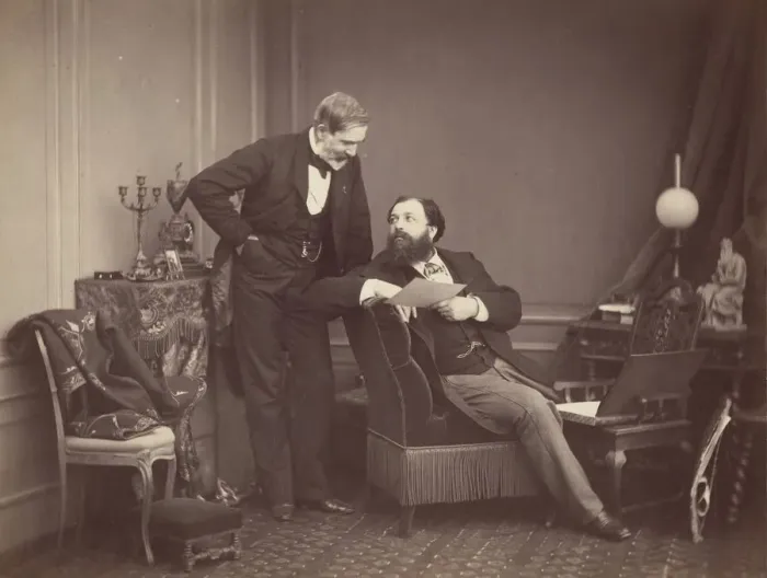 Framed Print : Louis Robert and Olympe Aguado, ca. 1860. Creator: Olympe Aguado Framed Print : Louis Robert and Olympe Aguado, ca. 1860. Creator: Olympe Aguado