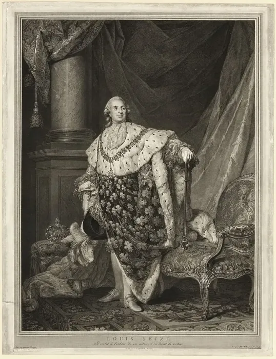Framed Print : Louis Seize, c. 1793. Creator: Johann Gotthard von Müller Framed Print : Louis Seize, c. 1793. Creator: Johann Gotthard von Müller
