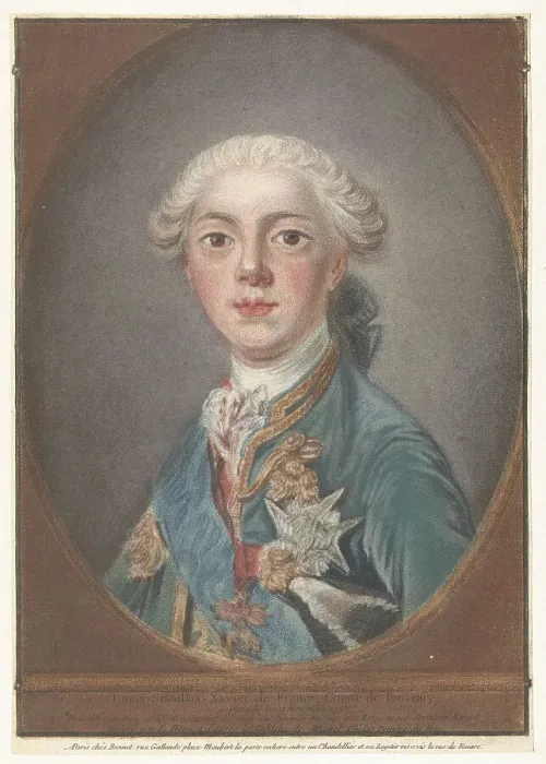 Framed Print : Louis Stanislas Xavier (1755-1824), Count of Provence, 1772 Framed Print : Louis Stanislas Xavier (1755-1824), Count of Provence, 1772