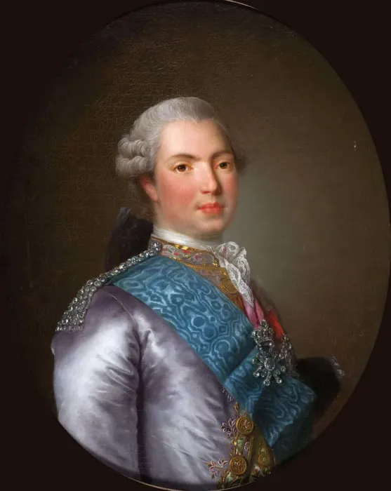 Framed Print : Louis Stanislas Xavier (1755-1824), Count of Provence, 1773. Creator: Vigee Le Brun Framed Print : Louis Stanislas Xavier (1755-1824), Count of Provence, 1773. Creator: Vigee Le Brun