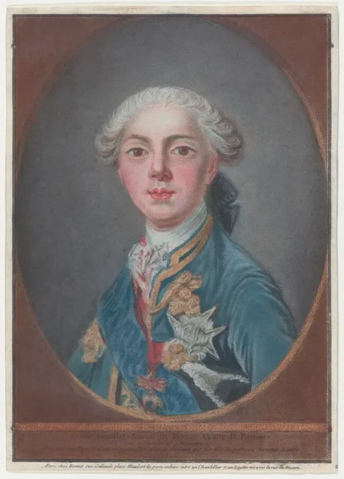 Framed Print : Louis-Stanislas-Xavier de France, Comte de Provence, 1771. Creator: Louis Marin Bonnet Framed Print : Louis-Stanislas-Xavier de France, Comte de Provence, 1771. Creator: Louis Marin Bonnet