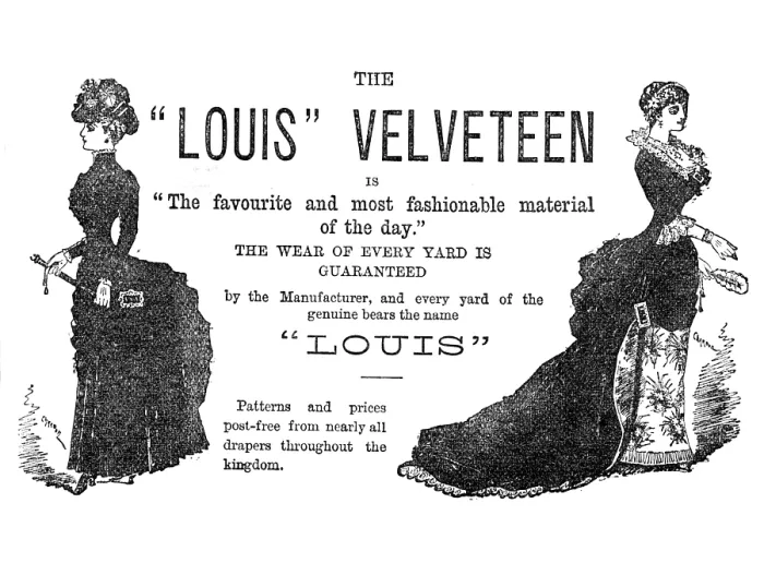 Framed Print : The 'Louis' Velveteen, 1883. Creator: Unknown Framed Print : The 'Louis' Velveteen, 1883. Creator: Unknown
