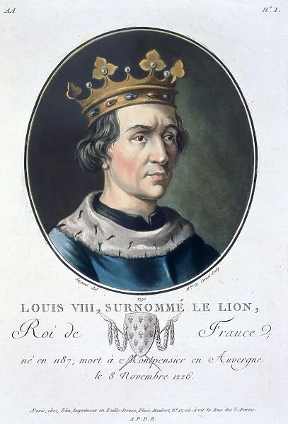 Louis VIII, known as the Lion, King of France, (1790)