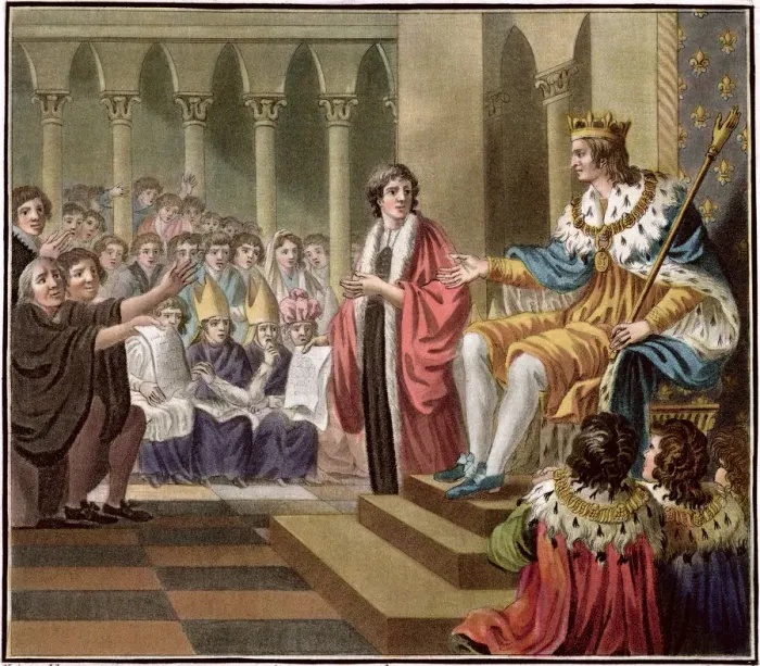 Framed Print : Louis XII Declared Father of the People, 1506 (1789). Artist: Jean Baptiste Morret