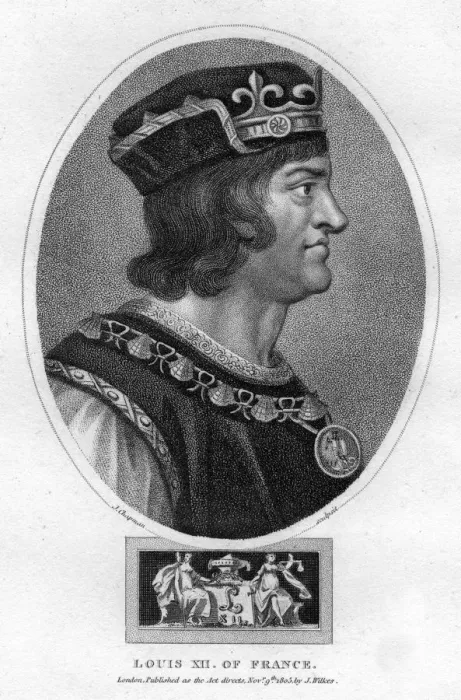 Framed Print : Louis XII, King of France, (1805). Artist: J Chapman Framed Print : Louis XII, King of France, (1805). Artist: J Chapman