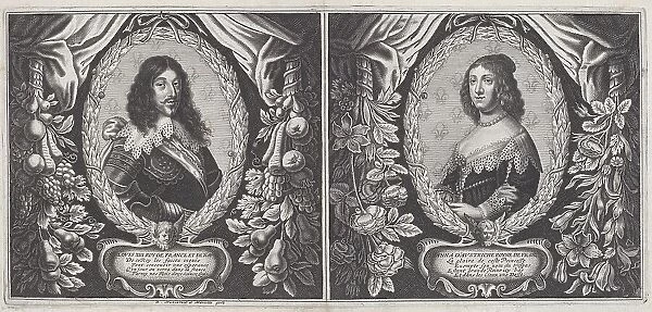 Louis XIII and Anna d'Austriche, 1643. Creators: Balthasar Moncornet, Pierre Mariette