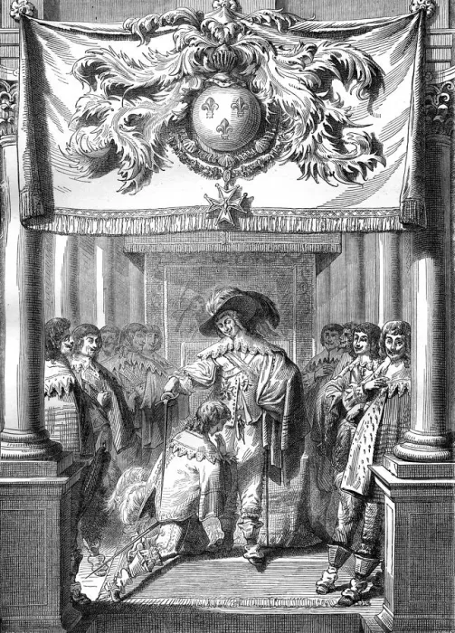 Framed Print : Louis XIII of France conferring the Order of the Holy Spirit, 17th century (1882-1884) Framed Print : Louis XIII of France conferring the Order of the Holy Spirit, 17th century (1882-1884)