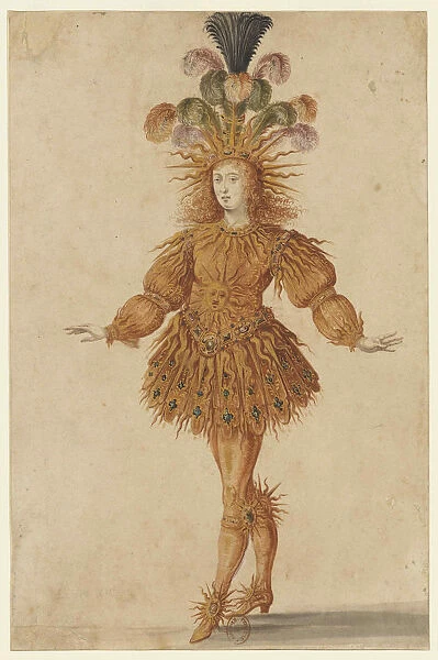 Louis XIV as Apollo in the ballet Ballet de la Nuit, 1653. Creator: Gissey, Henri de (1621-1673)