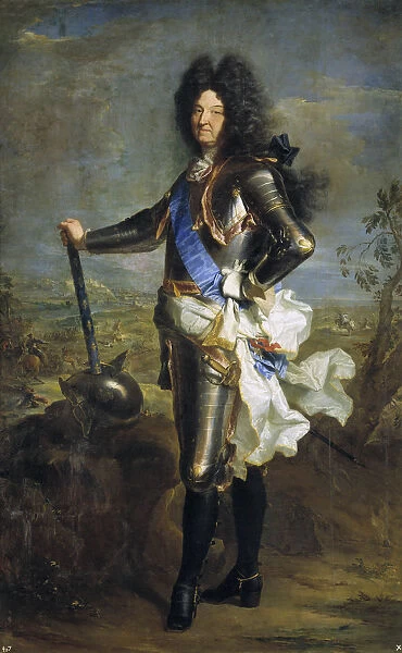 Louis XIV, King of France (1638-1715), 1701. Artist: Rigaud, Hyacinthe Francois Honore (1659-1743)