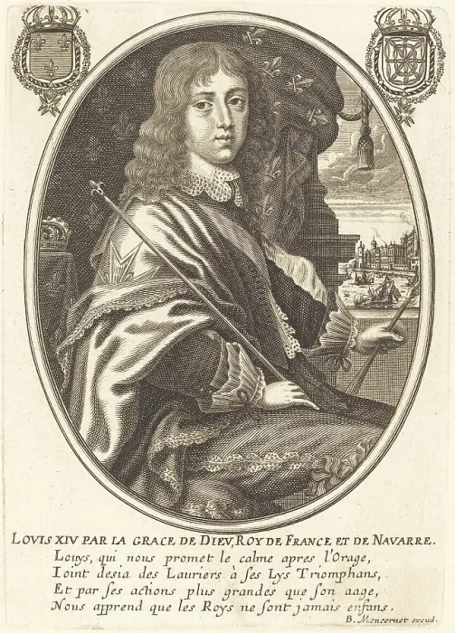 Framed Print : Louis XIV, King of France. Creator: Balthasar Moncornet Framed Print : Louis XIV, King of France. Creator: Balthasar Moncornet