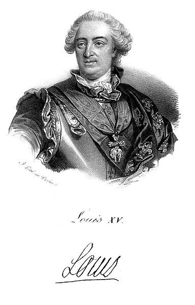 Louis XV (1710-1774), King of France from 1715, c1820