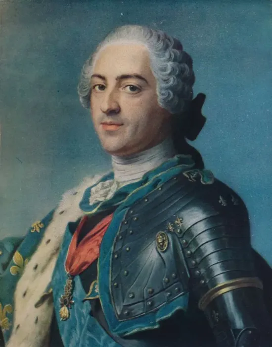 Framed Print : Louis XV, 1748. Artist: Maurice-Quentin de La Tour Framed Print : Louis XV, 1748. Artist: Maurice-Quentin de La Tour