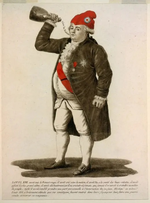 Framed Print : Louis XVI, avoit mis le Bonnet rouge, il avoit crie vive la nation, …1792 Framed Print : Louis XVI, avoit mis le Bonnet rouge, il avoit crie vive la nation, …1792