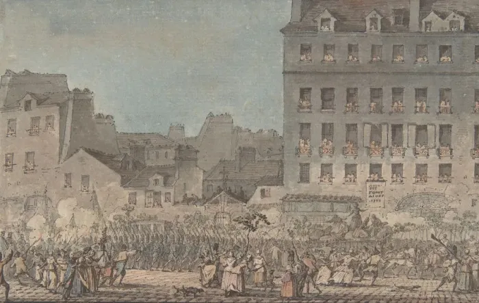 Framed Print : Louis XVI Entering Paris, October 6, 1789, 1789. Creator: Jacques Francois Joseph Swebach Framed Print : Louis XVI Entering Paris, October 6, 1789, 1789. Creator: Jacques Francois Joseph Swebach