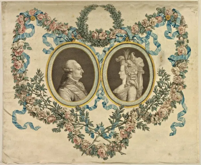 Framed Print : Louis XVI and Marie-Antoinette. Creator: Unknown Framed Print : Louis XVI and Marie-Antoinette. Creator: Unknown