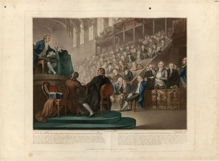 Framed Print : Louis XVI before the National Convention in December 1792, 1796 Framed Print : Louis XVI before the National Convention in December 1792, 1796