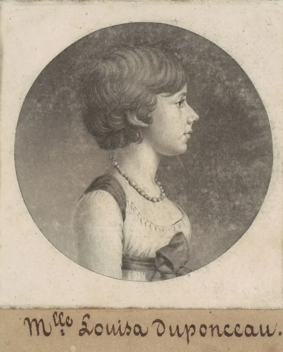 Framed Print : Louisa DuPonceau, 1798-1803. Creator: Charles Balthazar Julien Fé Framed Print : Louisa DuPonceau, 1798-1803. Creator: Charles Balthazar Julien Fé