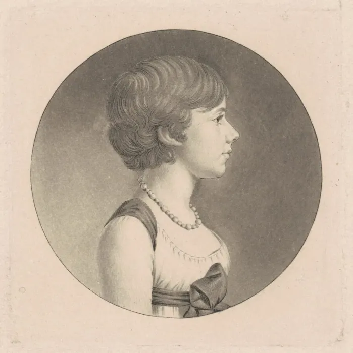 Framed Print : Louisa DuPonceau, 1798-1803. Creator: Charles Balthazar Julien Fé Framed Print : Louisa DuPonceau, 1798-1803. Creator: Charles Balthazar Julien Fé
