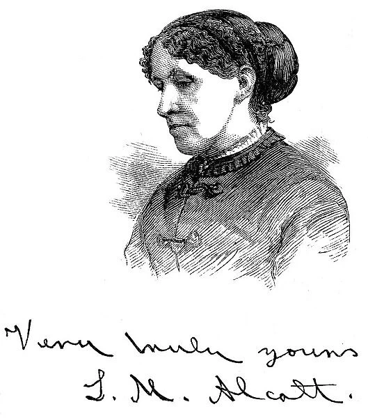 Louisa May Alcott (1832-1888), American writer, 1875