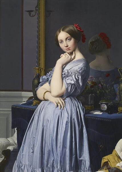 Louise de Broglie, comtesse d Haussonville, 1845. Artist: Ingres, Jean Auguste Dominique (1780-1867)