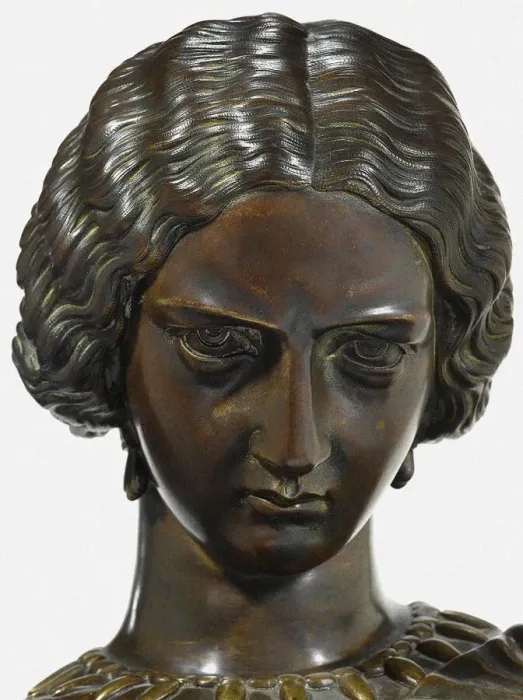 Framed Print : Louise Colet (Detail). Creator: Pradier, Jean-Jacques (1790-1852) Framed Print : Louise Colet (Detail). Creator: Pradier, Jean-Jacques (1790-1852)