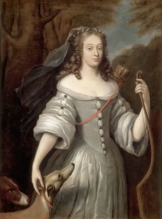 Framed Print : Louise de La Baume Le Blanc, Duchess of La Valliere. Artist: Lefebvre, Claude (1632-1675) Framed Print : Louise de La Baume Le Blanc, Duchess of La Valliere. Artist: Lefebvre, Claude (1632-1675)