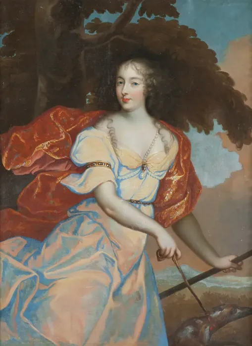 Framed Print : Louise de la Vallière as Diana 1644-1710, Probably 17th century. Creator: Anon Framed Print : Louise de la Vallière as Diana 1644-1710, Probably 17th century. Creator: Anon