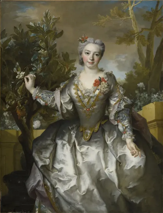 Framed Print : Louise Madeleine Bertin de Vaugien, comtesse de Montchal (1715-1793), 1735 Framed Print : Louise Madeleine Bertin de Vaugien, comtesse de Montchal (1715-1793), 1735