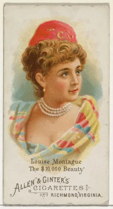 Framed Print : Louise Montague, The $10, 000 Beauty, from Worlds Beauties Framed Print : Louise Montague, The $10, 000 Beauty, from Worlds Beauties
