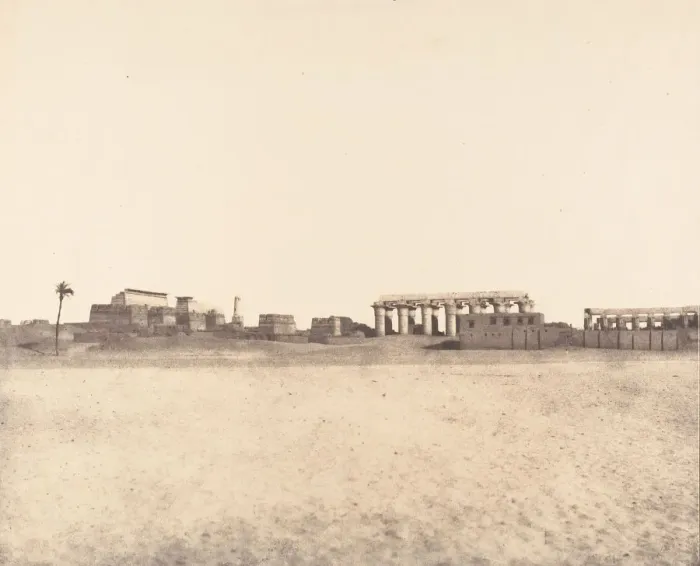 Framed Print : Louksor (Thebes), Vue Generale des Ruines, 1851-52 Framed Print : Louksor (Thebes), Vue Generale des Ruines, 1851-52
