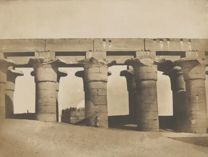 Framed Print : Louqsor, grande colonnade du palais, 1849-51. Creator: Maxime du Camp Framed Print : Louqsor, grande colonnade du palais, 1849-51. Creator: Maxime du Camp