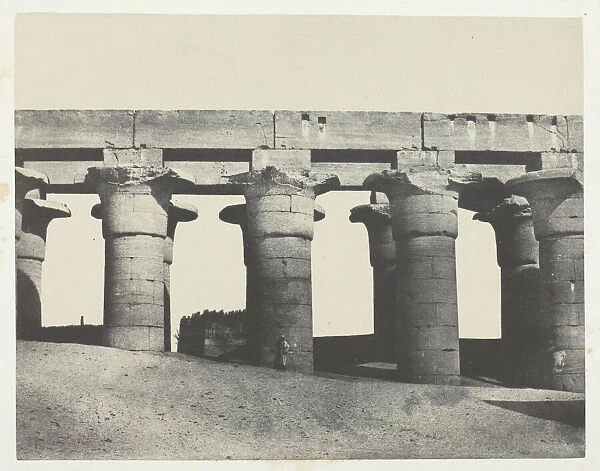 Louqsor, Grande Colonnade du Palais;Thebes, 1849  /  51, printed 1852