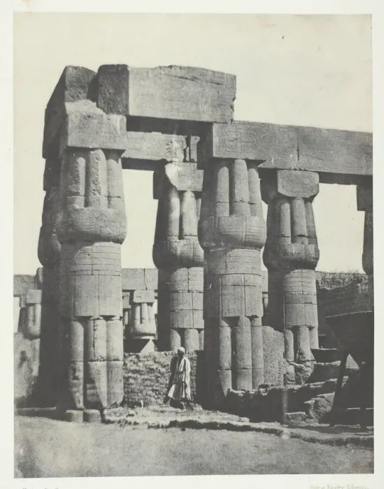 Framed Print : Louqsor, Groupe de Colonnes dans le Palais;Thebes, 1849 / 51, printed 1852 Framed Print : Louqsor, Groupe de Colonnes dans le Palais;Thebes, 1849 / 51, printed 1852