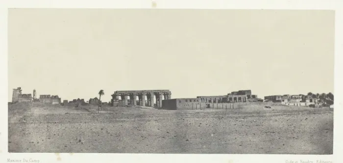 Framed Print : Louqsor, Vue Generale des Ruines;Thebes, 1849 / 51, printed 1852 Framed Print : Louqsor, Vue Generale des Ruines;Thebes, 1849 / 51, printed 1852