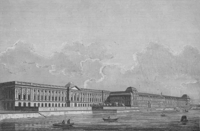 Framed Print : Louvre, c18th century. Artist: James Basire I Framed Print : Louvre, c18th century. Artist: James Basire I
