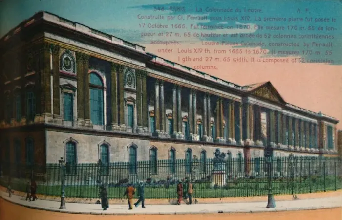 Framed Print : The Louvre Palace colonnade, Paris, c1920 Framed Print : The Louvre Palace colonnade, Paris, c1920