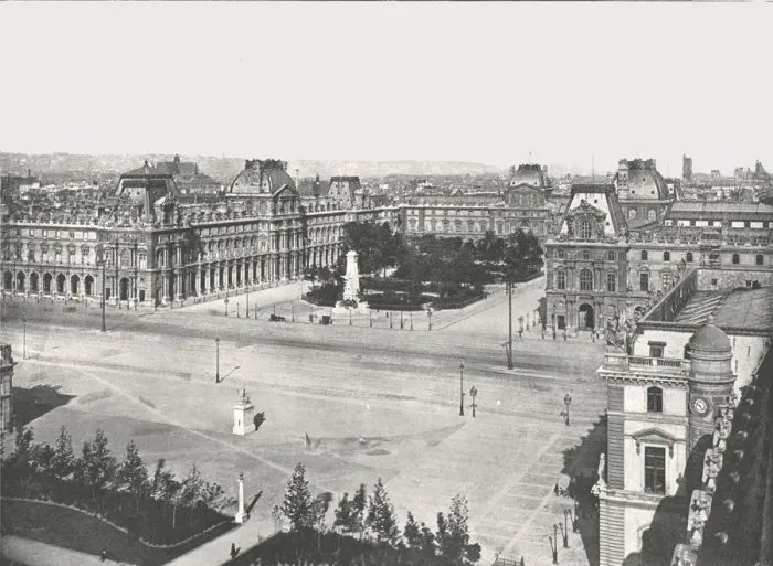 Framed Print : The Louvre, Paris, France, 1895. Creator: Unknown Framed Print : The Louvre, Paris, France, 1895. Creator: Unknown