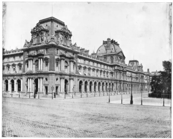 Framed Print : The Louvre, Paris, late 19th century. Artist: John L Stoddard Framed Print : The Louvre, Paris, late 19th century. Artist: John L Stoddard