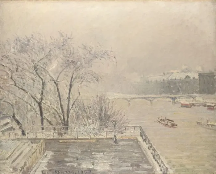 Framed Print : The Louvre under Snow, 1902. Artist: Pissarro, Camille (1830-1903) Framed Print : The Louvre under Snow, 1902. Artist: Pissarro, Camille (1830-1903)