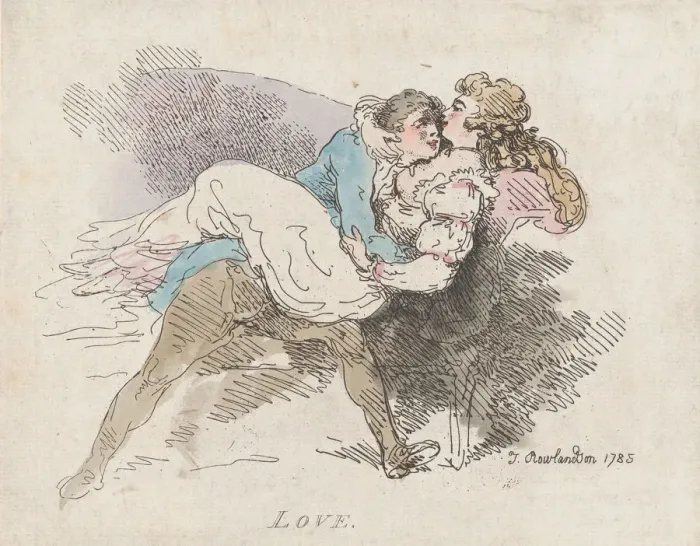 Framed Print : Love, August 12, 1785. August 12, 1785. Creator: Thomas Rowlandson Framed Print : Love, August 12, 1785. August 12, 1785. Creator: Thomas Rowlandson