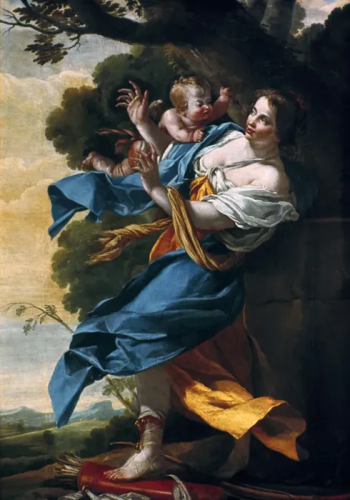 Framed Print : The Love which is Avenged, 17th century. Artist: Simon Vouet Framed Print : The Love which is Avenged, 17th century. Artist: Simon Vouet