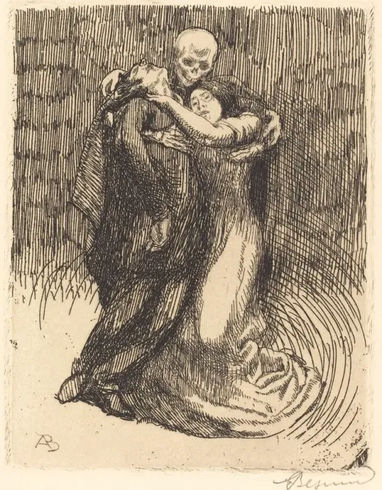 Framed Print : Love Consecrated (Elle consacre l amour), 1900. Creator: Paul Albert Besnard Framed Print : Love Consecrated (Elle consacre l amour), 1900. Creator: Paul Albert Besnard