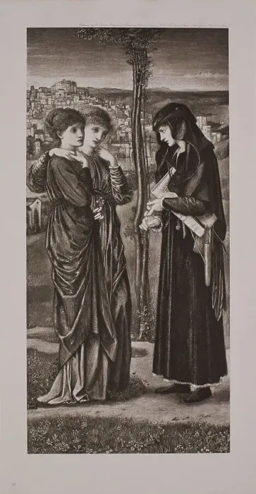 Framed Print : Love Disguised as Reason, c1870s, (1900). Creator: Unknown Framed Print : Love Disguised as Reason, c1870s, (1900). Creator: Unknown