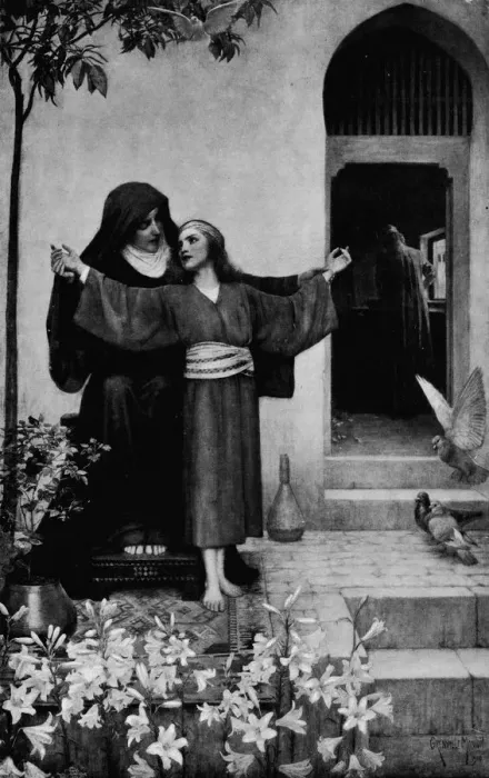 Framed Print : Love Divine, 1910, (1911). Artist: George Henry Grenville Manton Framed Print : Love Divine, 1910, (1911). Artist: George Henry Grenville Manton