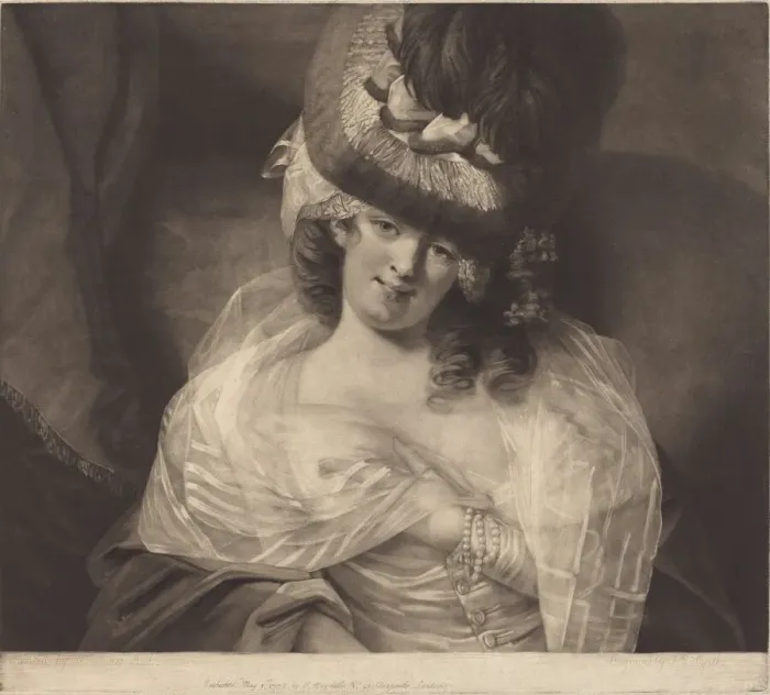 Framed Print : Love in Her Eyes Sits Playing, 1778. Creator: John Raphael Smith Framed Print : Love in Her Eyes Sits Playing, 1778. Creator: John Raphael Smith