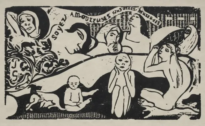 Framed Print : Be in Love and You Will Be Happy. Creator: Paul Gauguin (French, 1848-1903) Framed Print : Be in Love and You Will Be Happy. Creator: Paul Gauguin (French, 1848-1903)