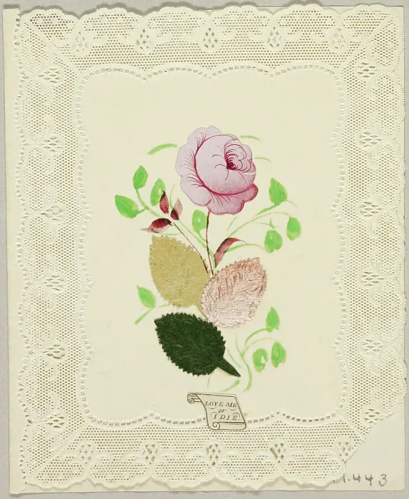 Framed Print : Love Me or I Die (Valentine), c. 1840. Creator: Joseph Addenbrooke Framed Print : Love Me or I Die (Valentine), c. 1840. Creator: Joseph Addenbrooke