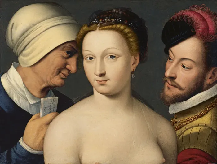 Framed Print : A love letter. Artist: Clouet, Francois (1510-1572) Framed Print : A love letter. Artist: Clouet, Francois (1510-1572)