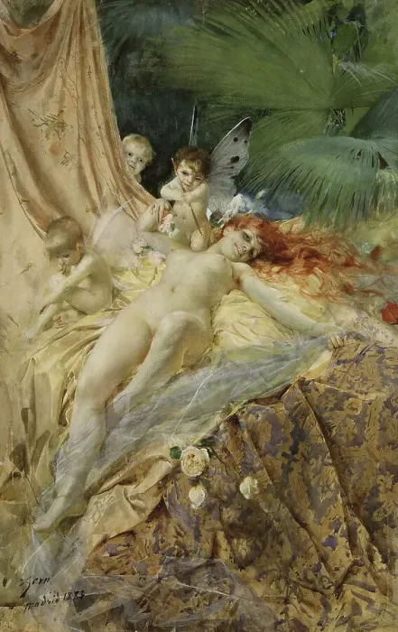 Framed Print : Love nymph. Creator: Anders Leonard Zorn Framed Print : Love nymph. Creator: Anders Leonard Zorn