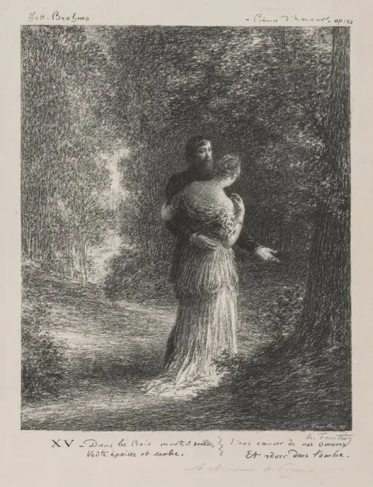 Framed Print : Love Poems by Brahms. Creator: Henri Fantin-Latour (French, 1836-1904) Framed Print : Love Poems by Brahms. Creator: Henri Fantin-Latour (French, 1836-1904)